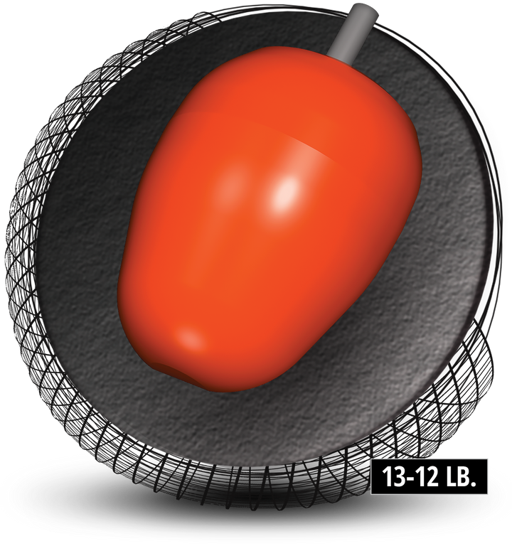 Black Pearl Urethane core for thirteen to twelve pound bowling balls.