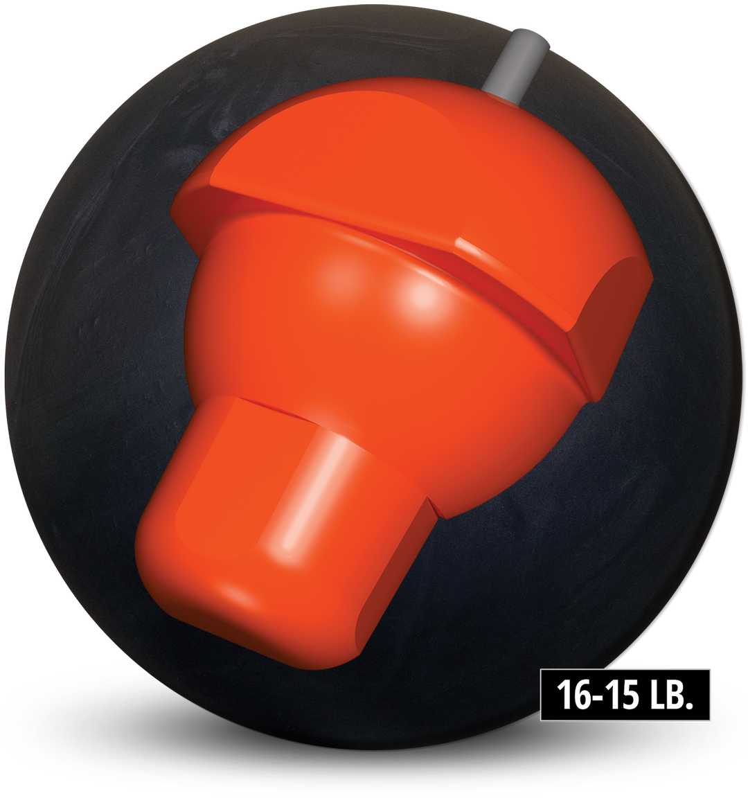Black Pearl Urethane core for sixteen to fifteen pound bowling balls.