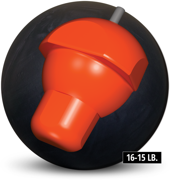 Black Pearl Urethane core for sixteen to fifteen pound bowling balls.