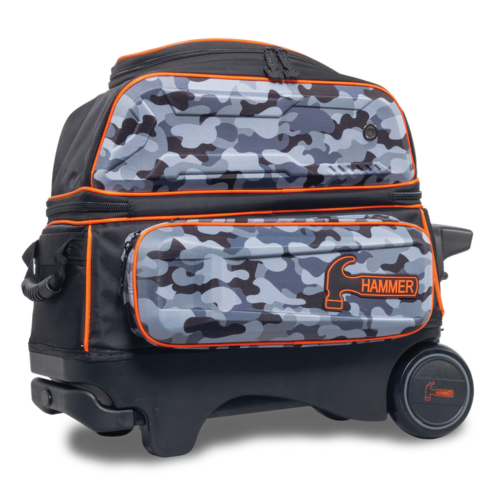 Hammer Gantlet Double Roller Camo laying down side three-quarter view with the top facing left.