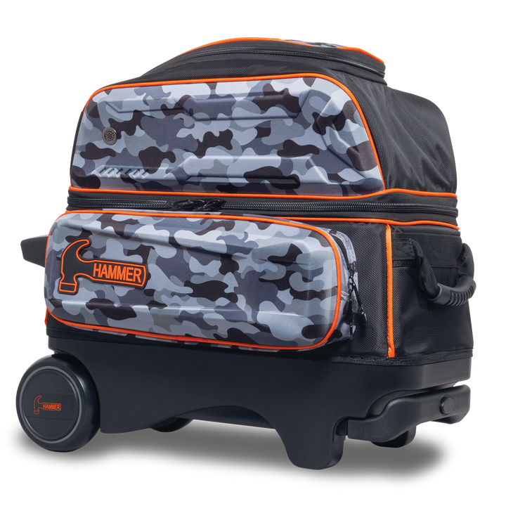 Hammer Gantlet Double Roller Camo laying down side three-quarter view with the top facing right.