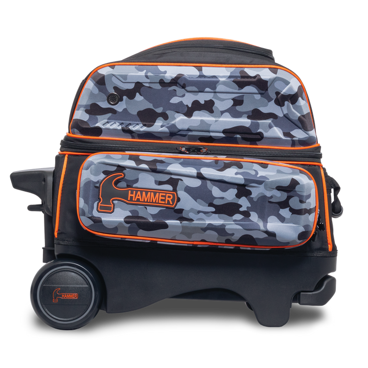 Hammer Gantlet Double Roller Camo laying down left side view looking straight on.
