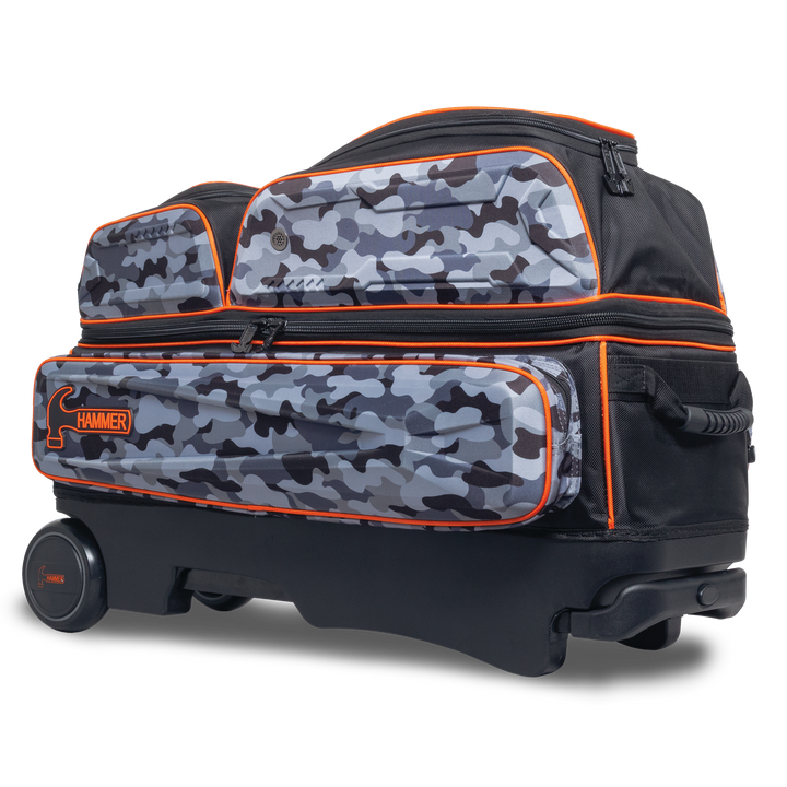 Hammer Gantlet Triple Roller Camo laying down side three-quarter view with the top facing right.