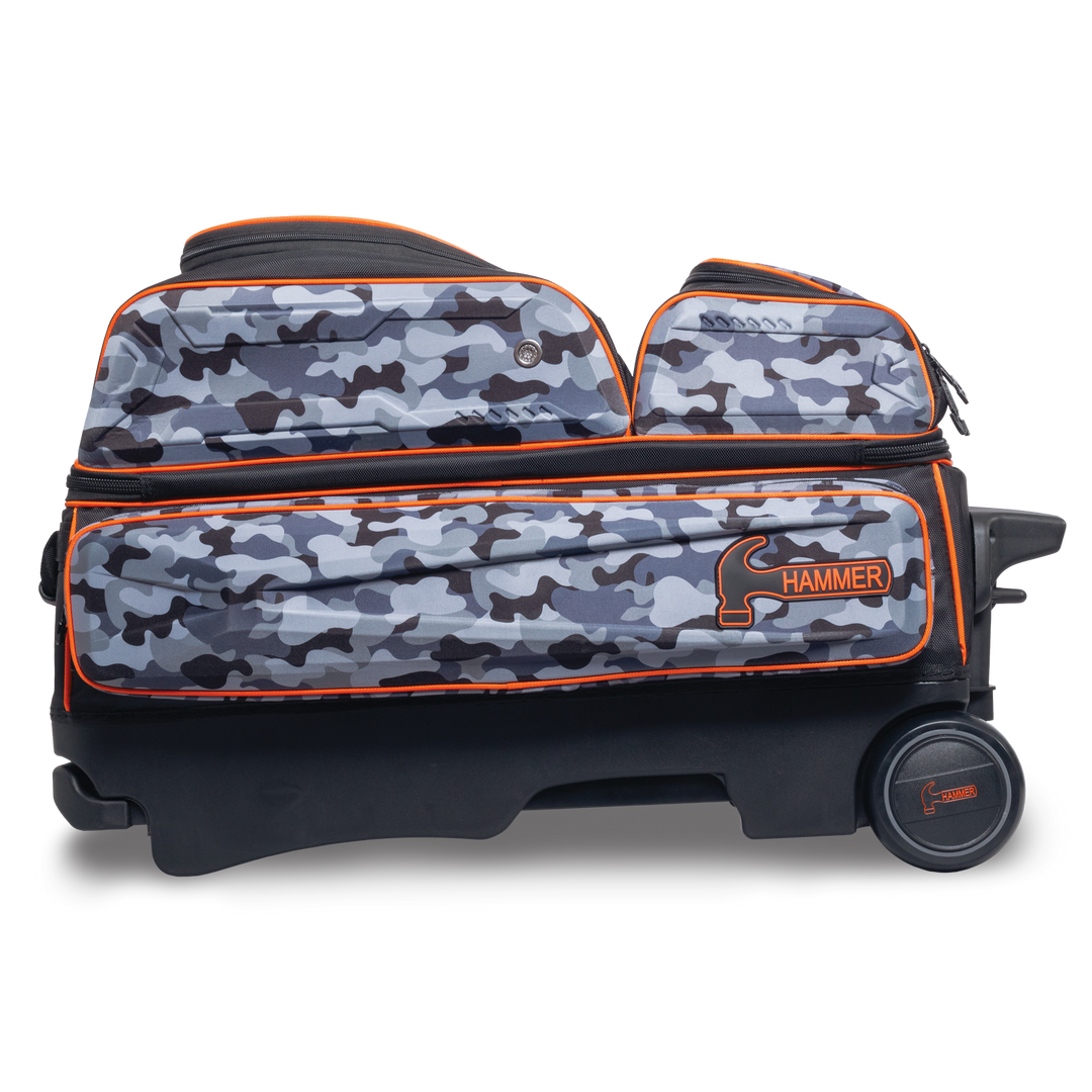 Hammer Gantlet Triple Roller Camo laying down right side view looking straight on.