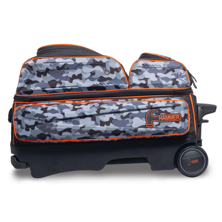 Hammer Gantlet Triple Roller Camo laying down right side view looking straight on.