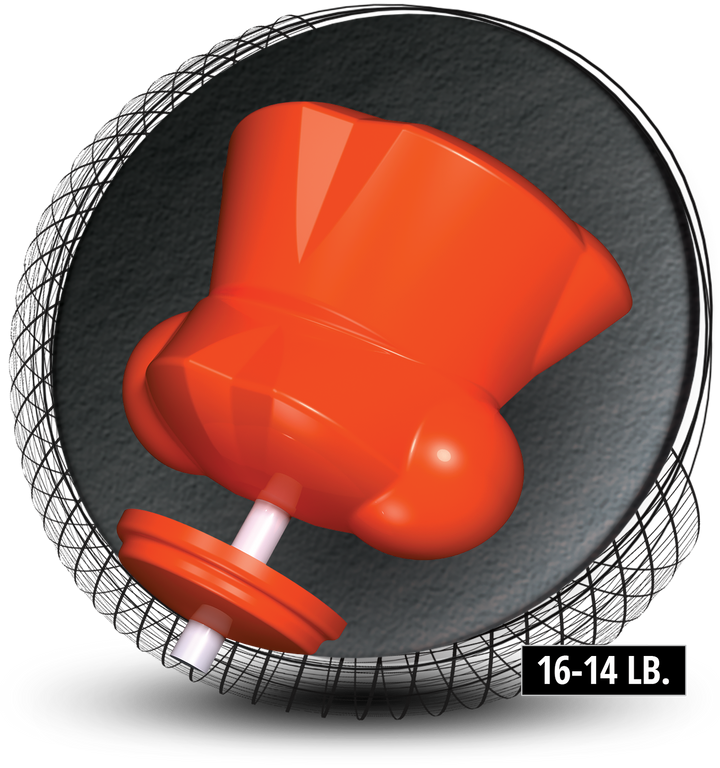 The Hammer Maximum Effect core for sixteen to fourteen pound bowling balls.