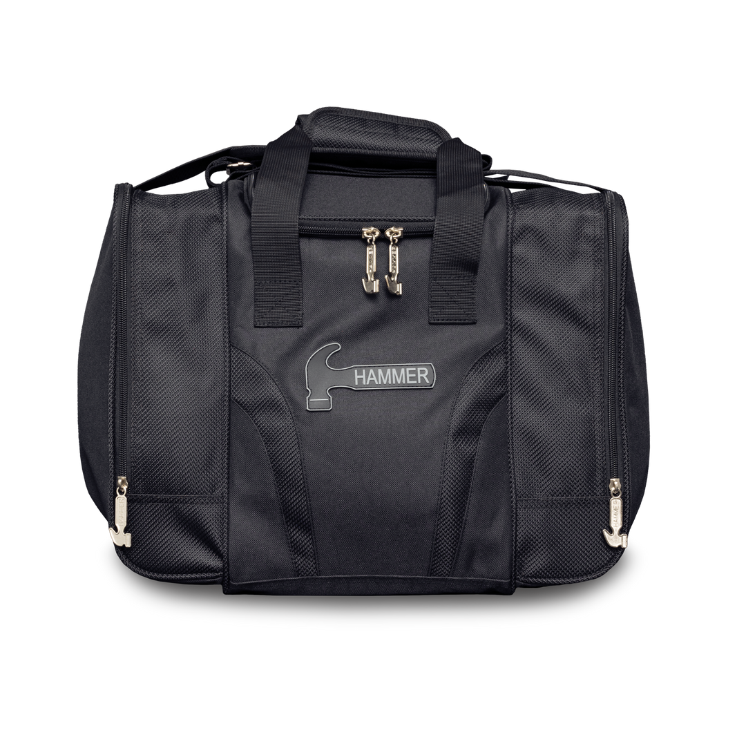 Raw Single Tote Black straight-on front view.