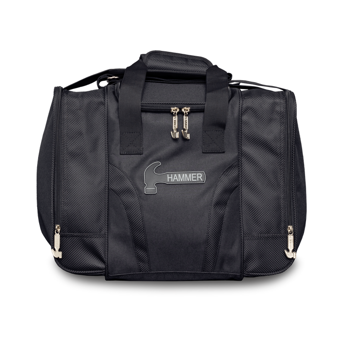 Raw Single Tote Black straight-on front view.