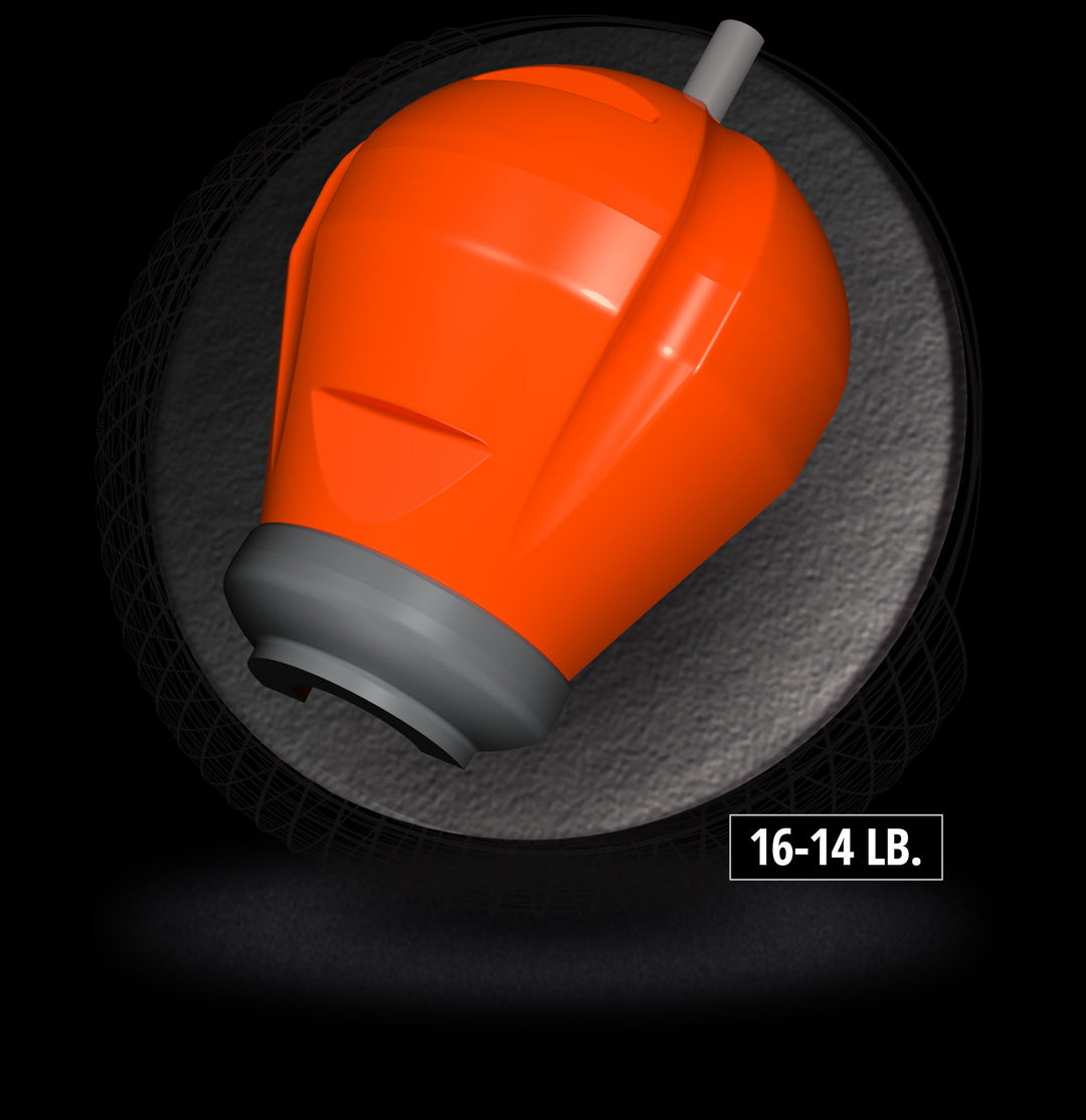 Hazmat core for sixteen to fourteen pound bowling balls.