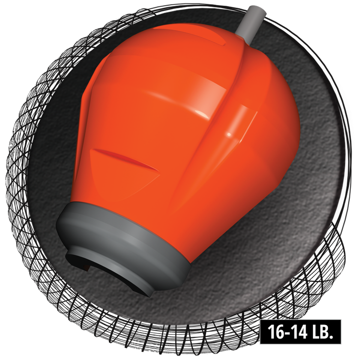 Hazmat Pearl core for sixteen to fourteen pound bowling balls.