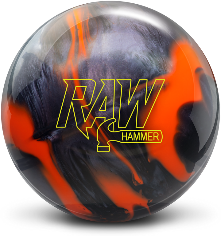 Raw Hammer Orange / Black bowling ball
