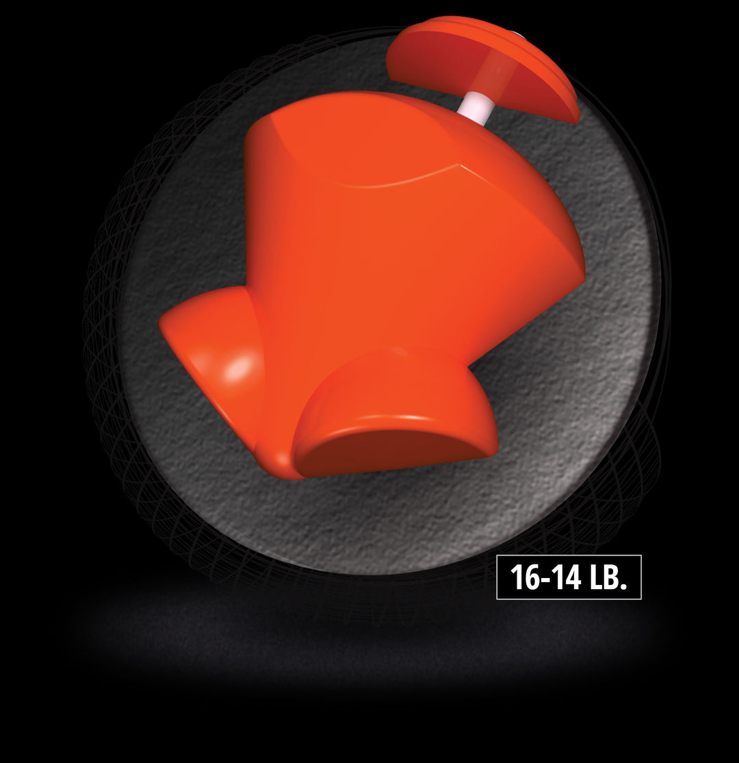 Black Widow Urethane core for sixteen to fourteen pound bowling balls.