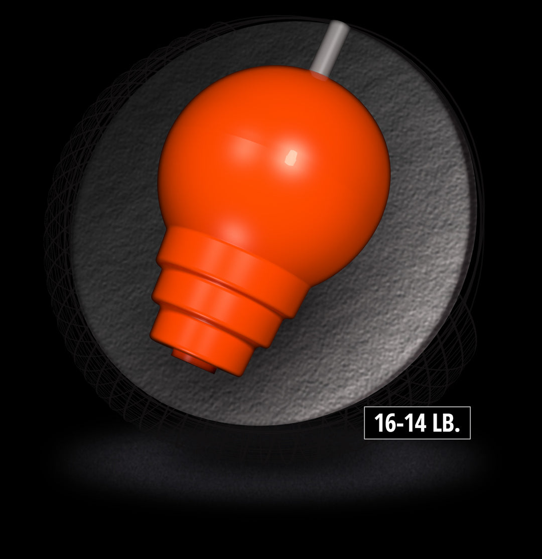 The Fugitive core for sixteen to fourteen pound bowling balls.