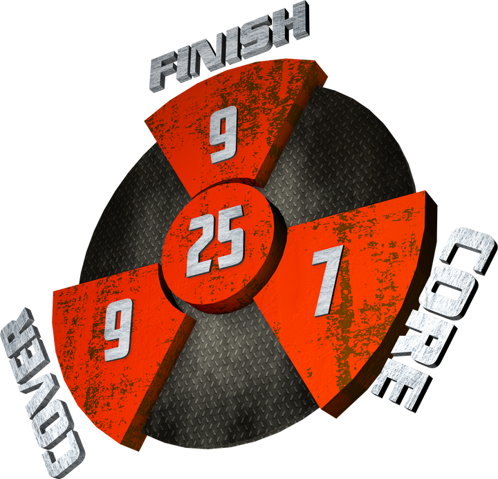 The Diesel Torque performance graphic with a 9 Finish, a 7 Core, a 9 Cover, and in the center, a Cumulative total of 25.