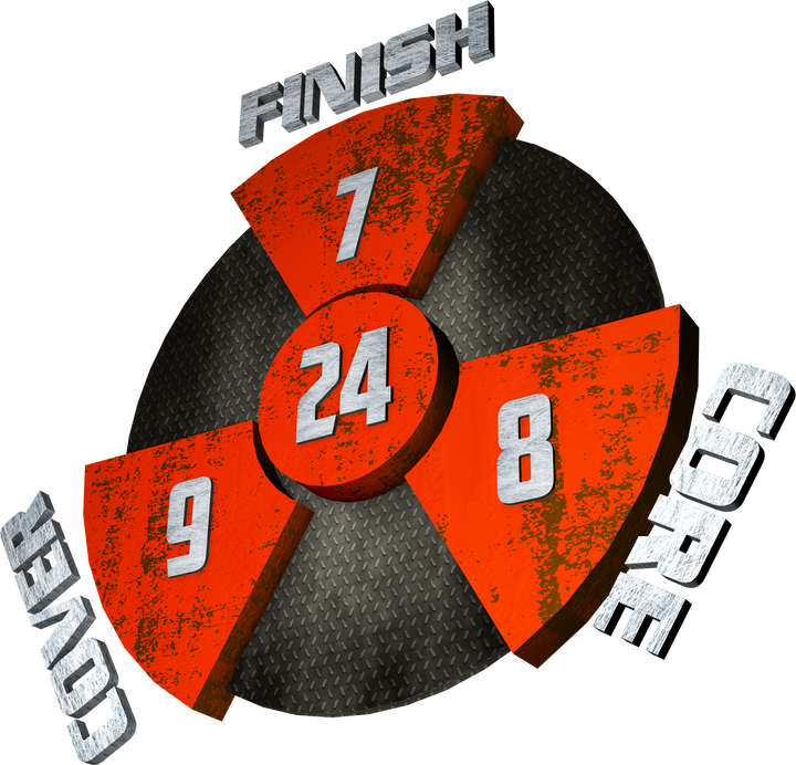 The Rhodman Pearl performance graphic with a 7 Finish, an 8 Core, a 9 Cover, and in the center, a Cumulative total of 24.