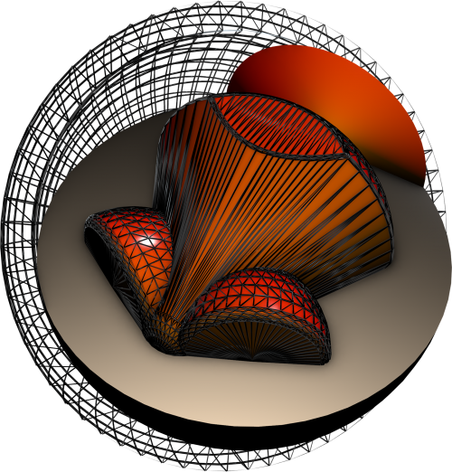 The Widow Spare Orange / Black Pearl core for sixteen to fourteen pound bowling balls.