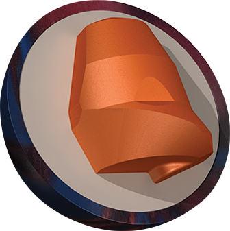 The Brick core for sixteen to fourteen pound bowling balls.