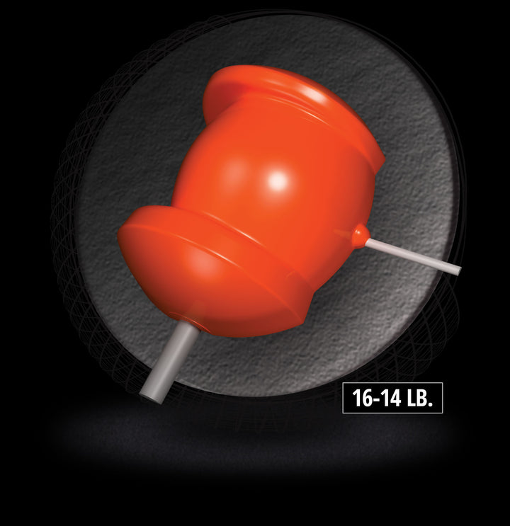 3-D Offset core for sixteen to fourteen pound bowling balls.