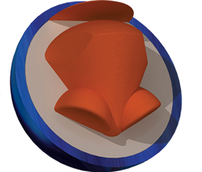 The Taboo Blue / Silver core for sixteen to fourteen pound bowling balls.