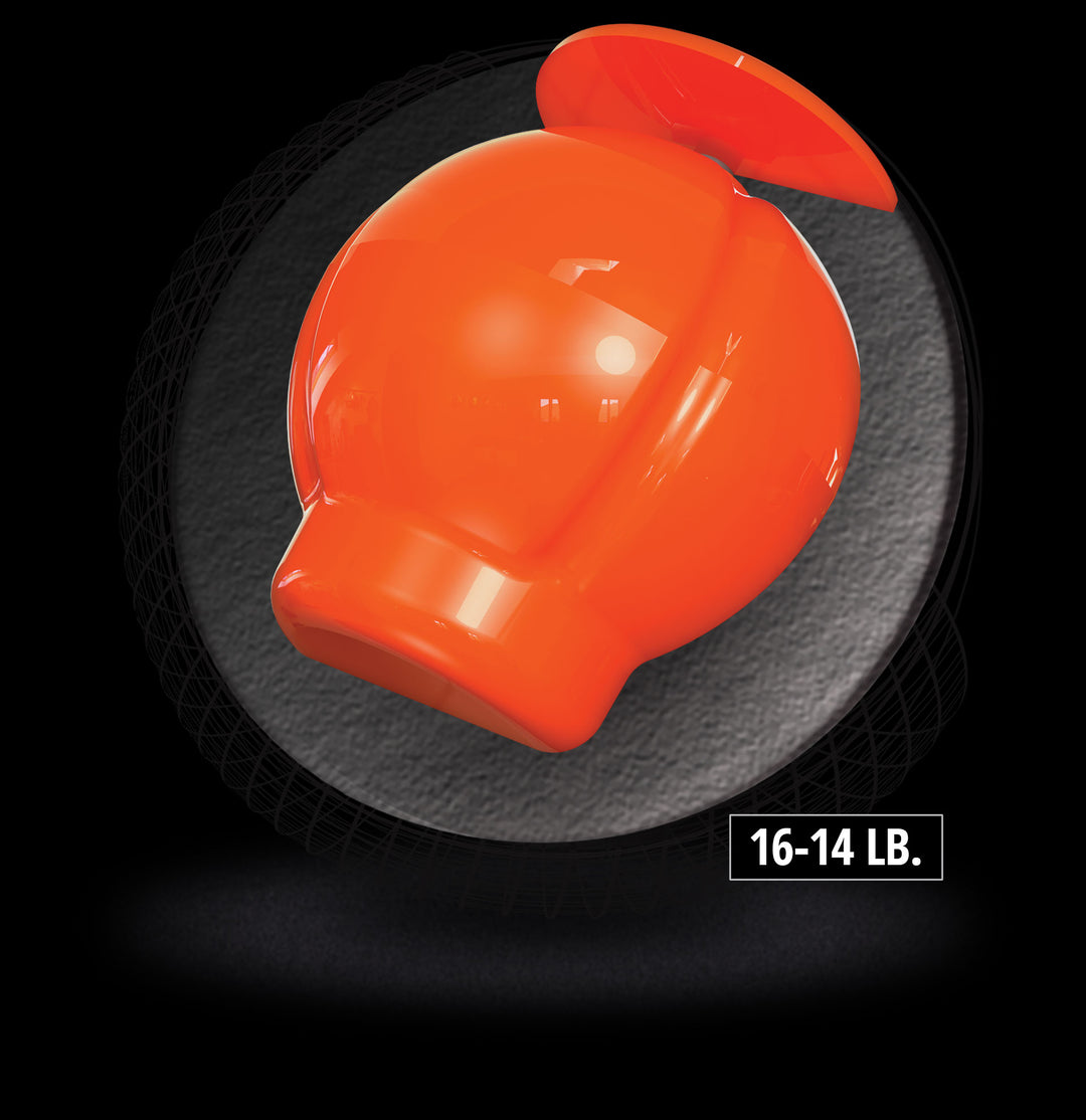 The Web Pearl core for sixteen to fourteen pound bowling balls.