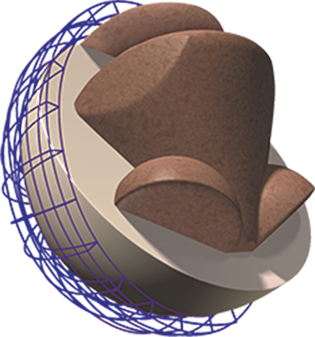 The Black Widow Sting core for sixteen to fourteen pound bowling balls.