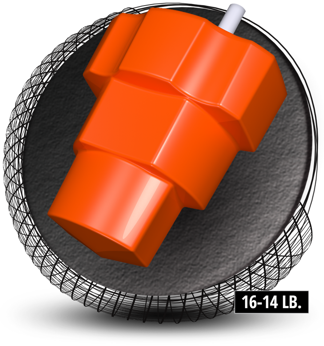 The Blacklist core for sixteen to fourteen pound bowling balls.