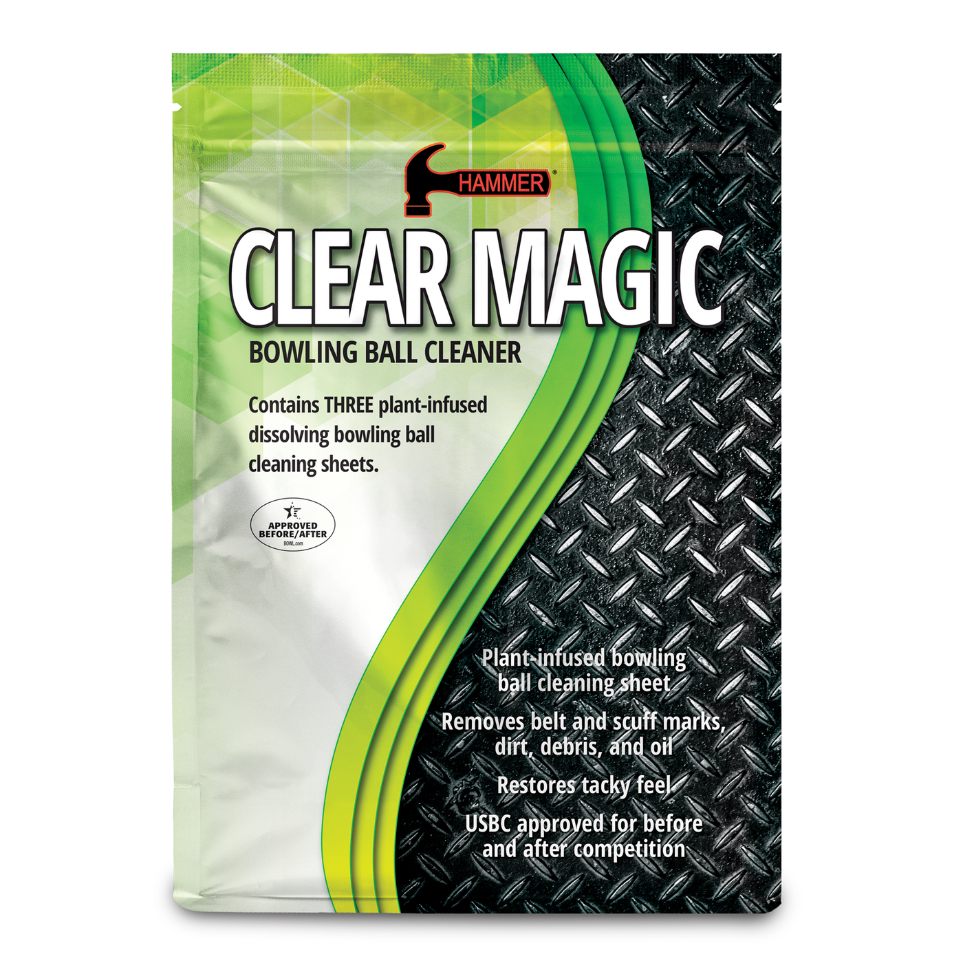 Hammer Clear Magic Cleaner three sheet refill pouch