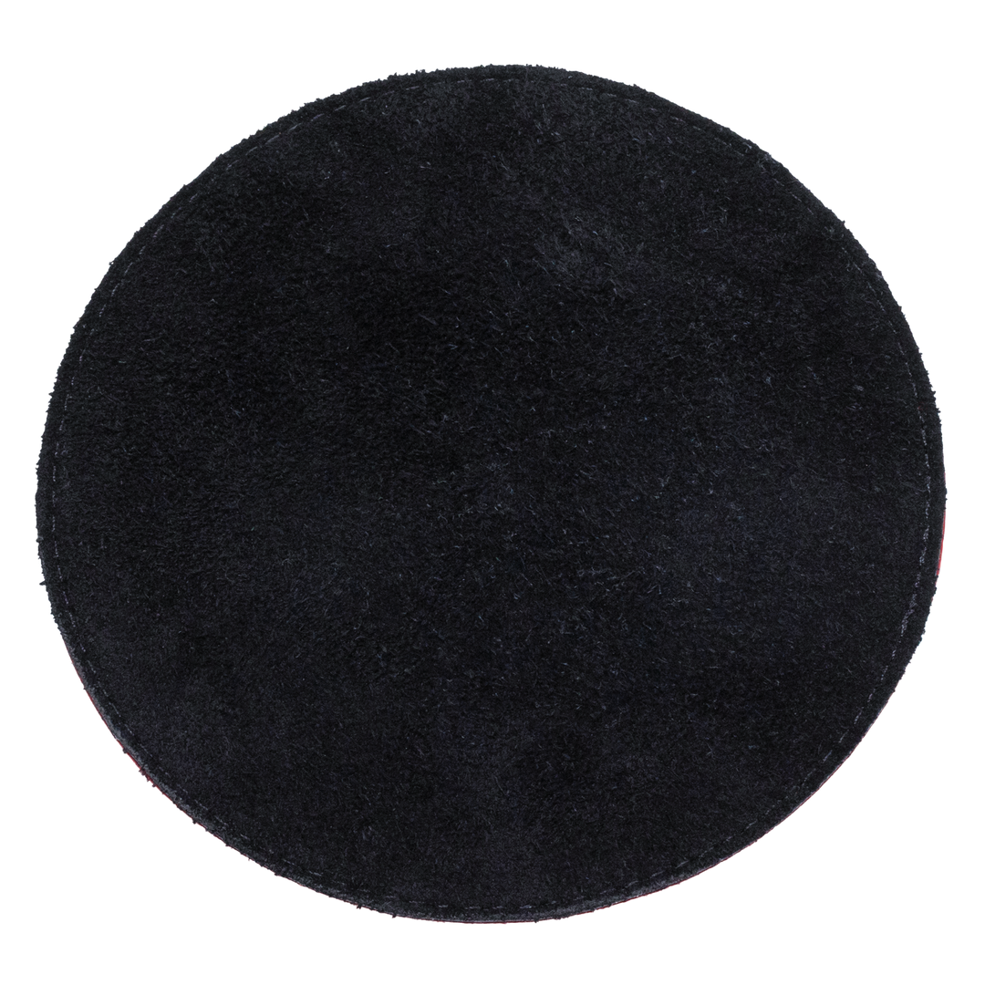Black Widow Rubber Shammy in Red looking at the back.