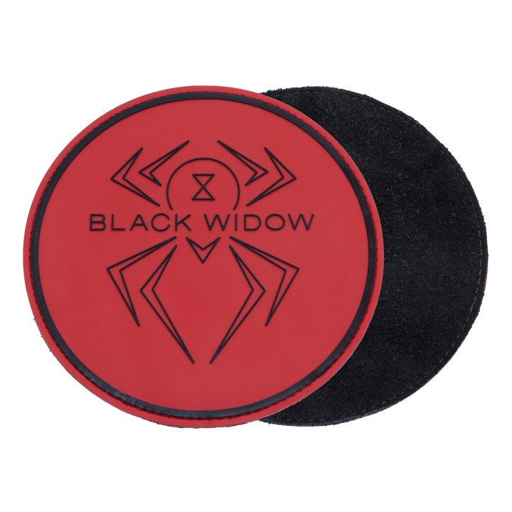 Black Widow Rubber Shammy in Red looking at the front and back.