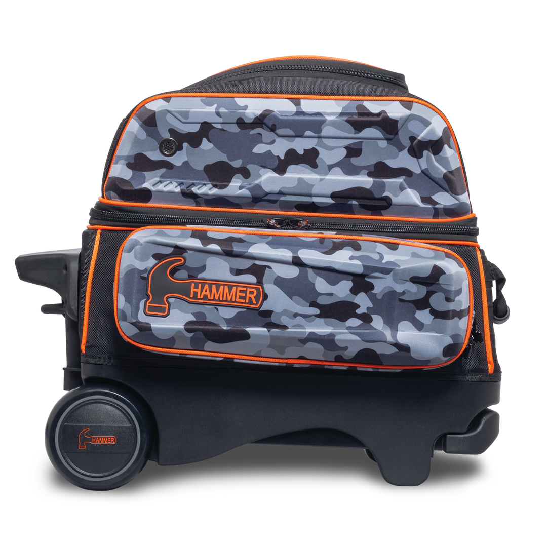 Hammer Gantlet Double Roller Camo laying down left side view looking straight on.