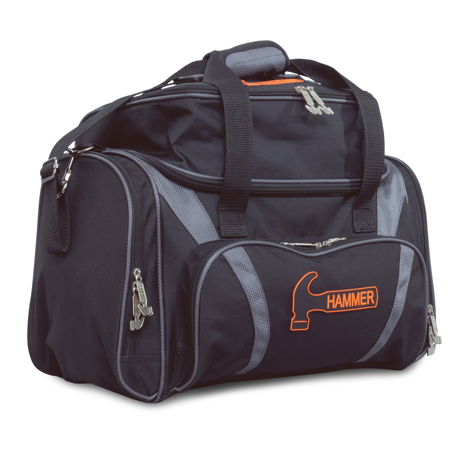 Premium Deluxe Double Tote - Black / Grey – HammerBowling