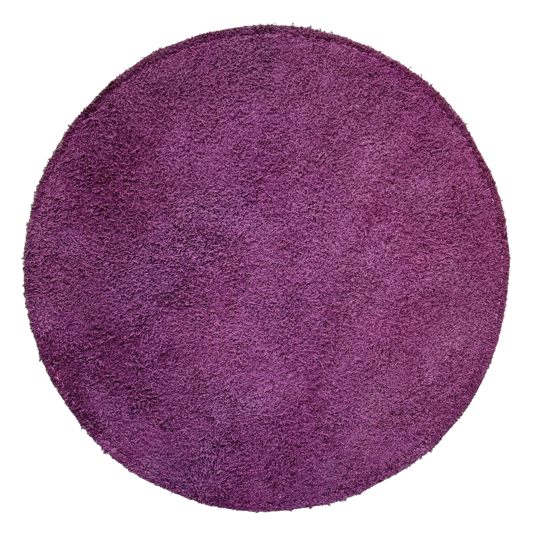 The back side of the Hammer Black Widow Rubber Shammer in ultra violet color with the rough texture of the leather material.