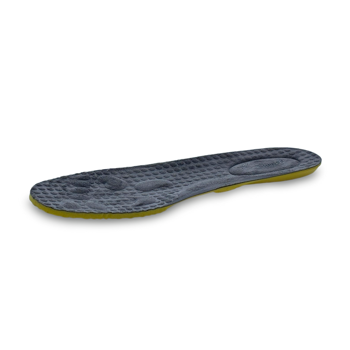 Grey shoe sole insert.