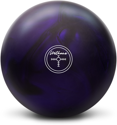Purple Pearl Urethane bowling ball Center of Gravity marker