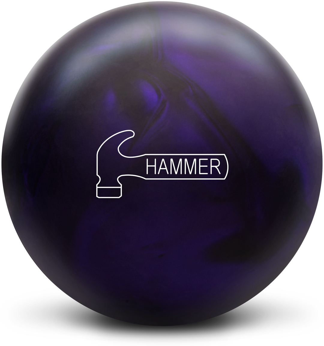 Purple Pearl Urethane bowling ball Brand Logo side
