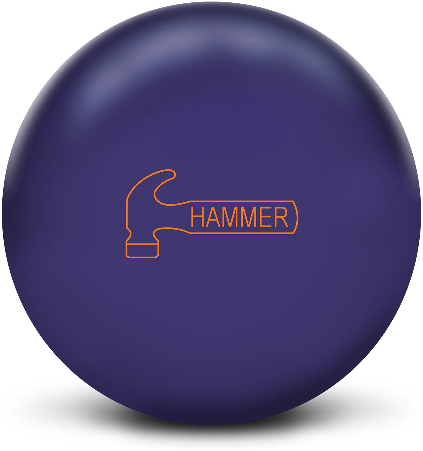 Purple Solid Reactive bowling ball with Brand Logo