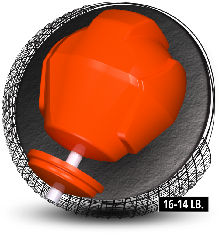 The Hammer Reckoning core for sixteen to fourteen pound bowling balls.
