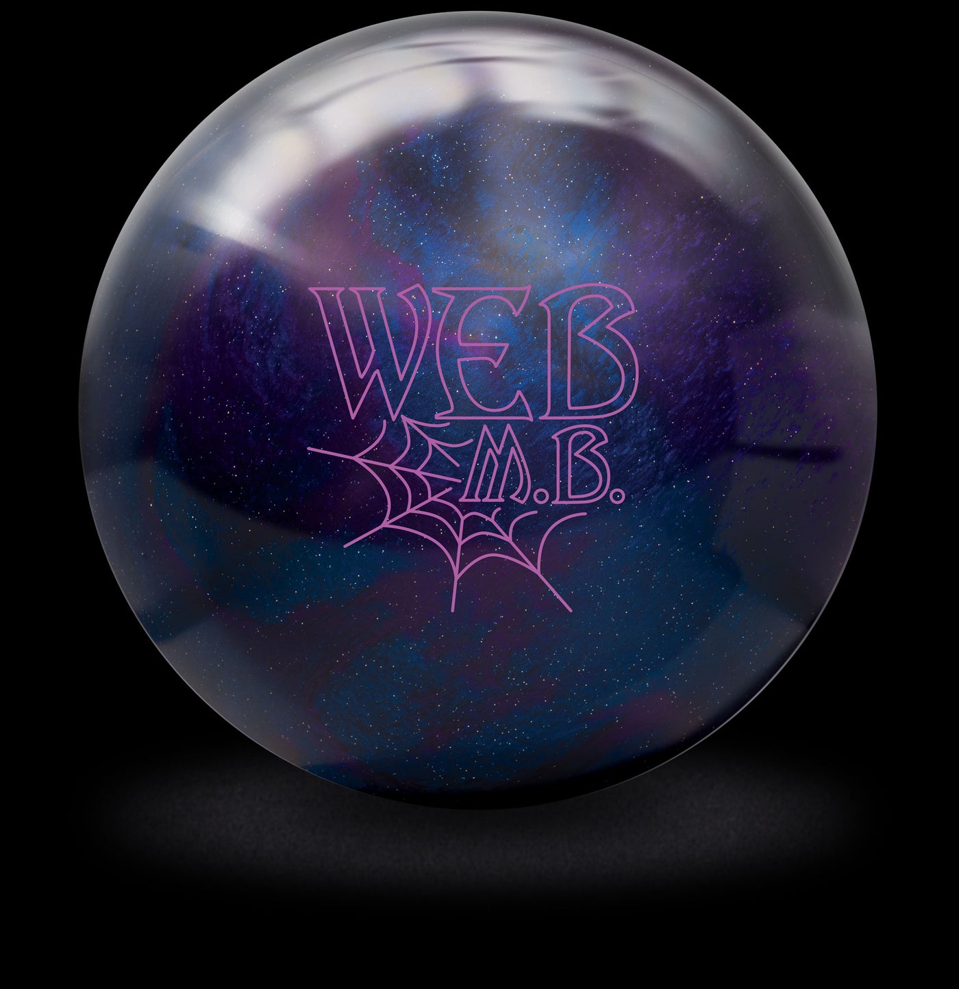 Web MB Bowling Ball in Purple and Blue